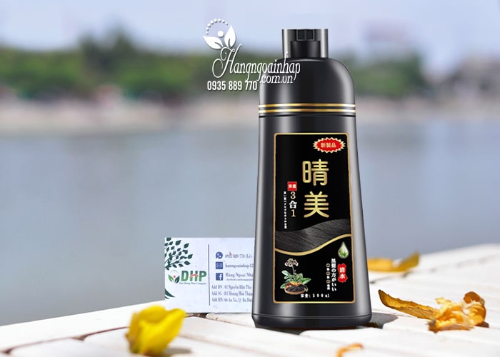 Dầu gội phủ bạc Komi Nhật Bản chai 500ml làm đen tóc  9