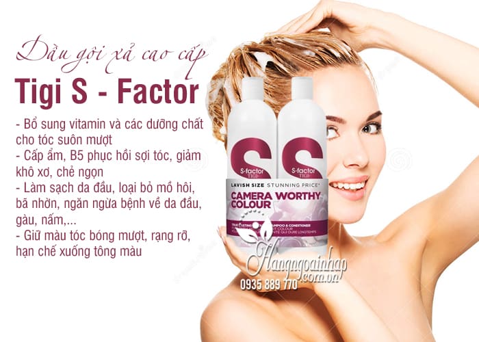 Dầu gội xả cao cấp Tigi S - Factor (Tigi Trắng) 750ml 7