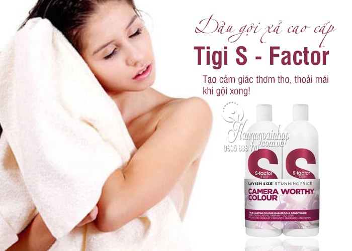 Dầu gội xả cao cấp Tigi S - Factor (Tigi Trắng) 750ml 1