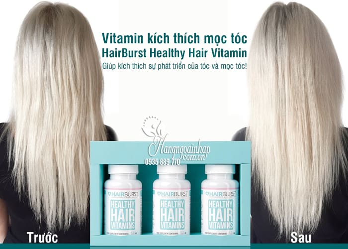 Vitamin kích thích mọc tóc HairBurst Healthy Hair Vitamin 60v 7
