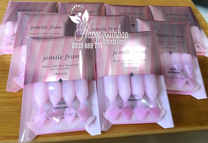 Kem ủ phục hồi tóc Jemile Fran 9g x 4 ống Nhật Bản 8