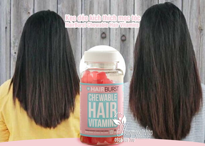 Kẹo dẻo kích thích mọc tóc HairBurst Chewable Hair Vitamins 7