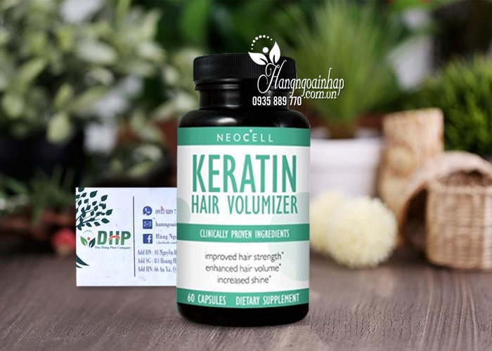 NeoCell Collagen Keratin Hair Volumizer Hộp 60 Viên Của Mỹ 0