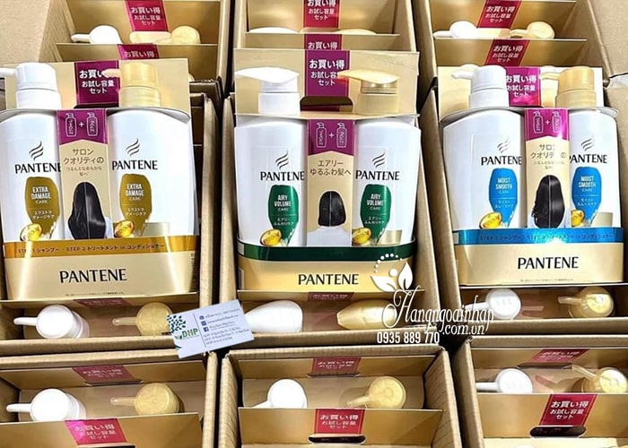 Set dầu gội xả Pantene Extra Damage Care Pro-V màu vàng 2