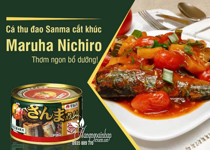 Cá thu đao Sanma cắt khúc Maruha Nichiro Nhật Bản 200g 1