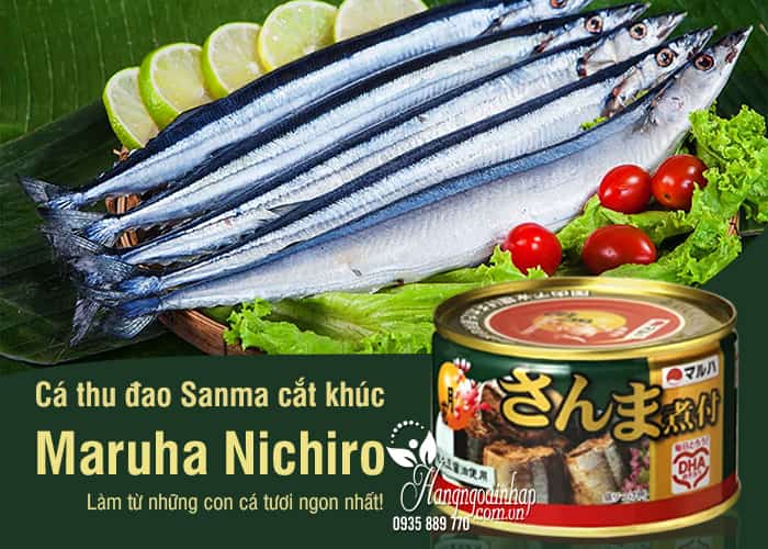 Cá thu đao Sanma cắt khúc Maruha Nichiro Nhật Bản 200g 7