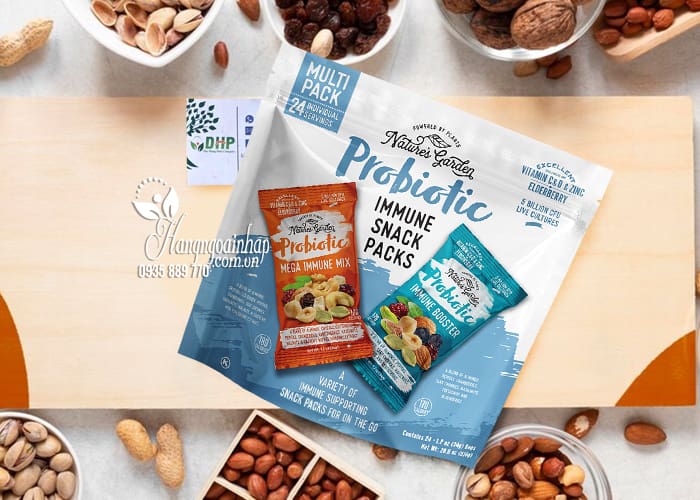 Hạt hỗn hợp sấy khô Probiotic Immune Snack Packs của Mỹ 56