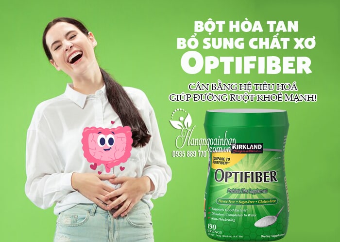 Bột hòa tan bổ sung chất xơ Kirkland Optifiber 190 khẩu phần 34