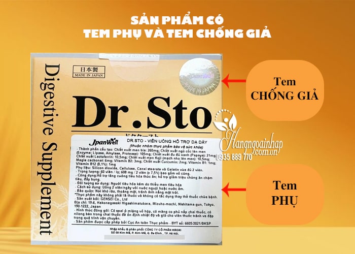 Viên uống dạ dày Dr.Sto Jpanwell nhập khẩu chính hãng