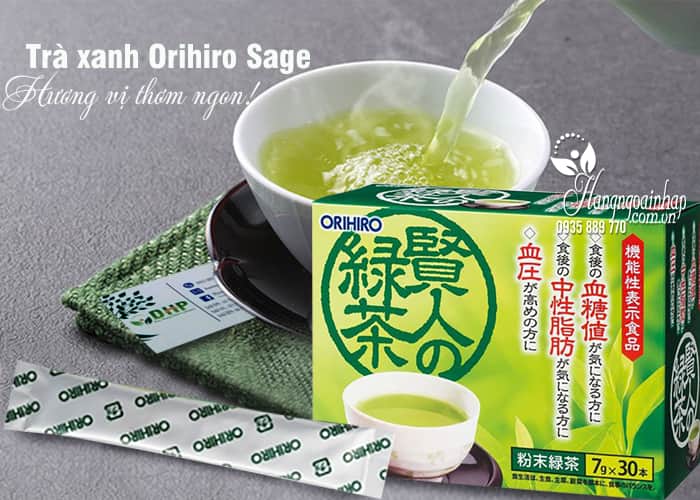 Trà xanh Orihiro Sage 30 gói - Trà xanh Nhật Bản chính hãng 4