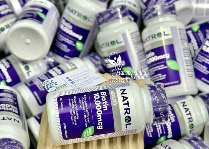 Thuốc Chống Rụng Tóc Biotin 10.000mcg Natrol Của Mỹ 77