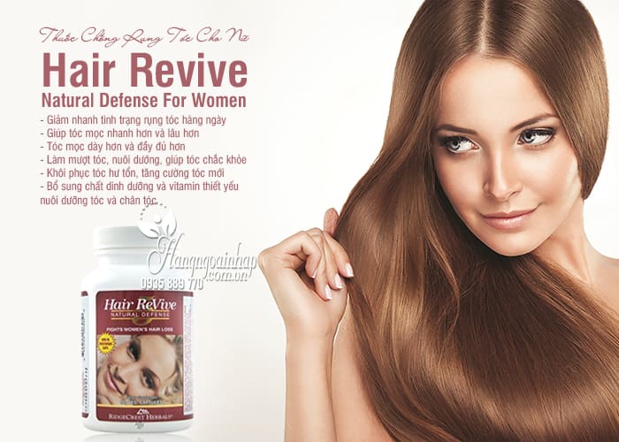 Thuốc Chống Rụng Tóc Cho Nữ - Hair Revive Natural Defense For Women 9