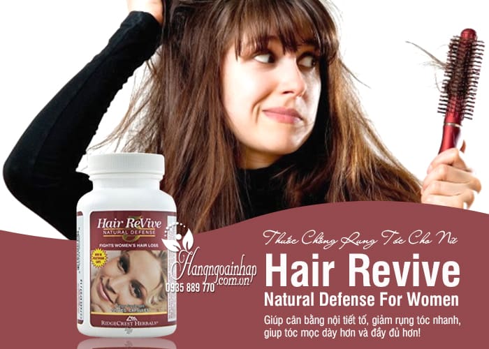 Thuốc Chống Rụng Tóc Cho Nữ - Hair Revive Natural Defense For Women 1