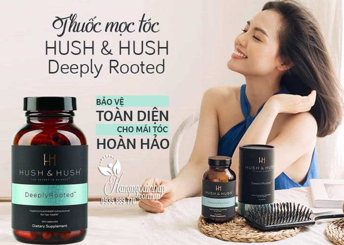 Thuốc mọc tóc Hush & Hush Deeply Rooted 120 viên của Mỹ 1