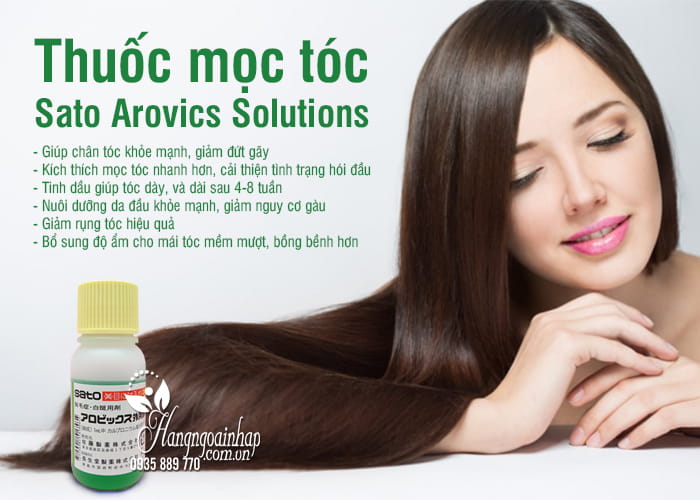 Thuốc mọc tóc Sato Arovics Solutions 5% Nhật Bản lọ 30ml 2