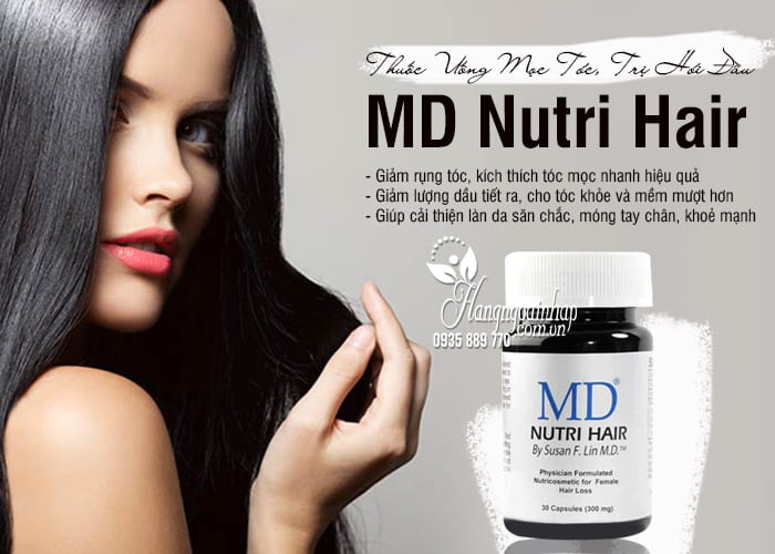 Thuốc Uống Mọc Tóc, Trị Hói Đầu MD Nutri Hair 9