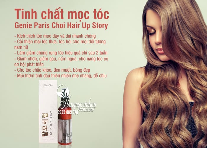 Tinh chất mọc tóc Genie Paris Choi Hair Up Story Hàn Quốc 2