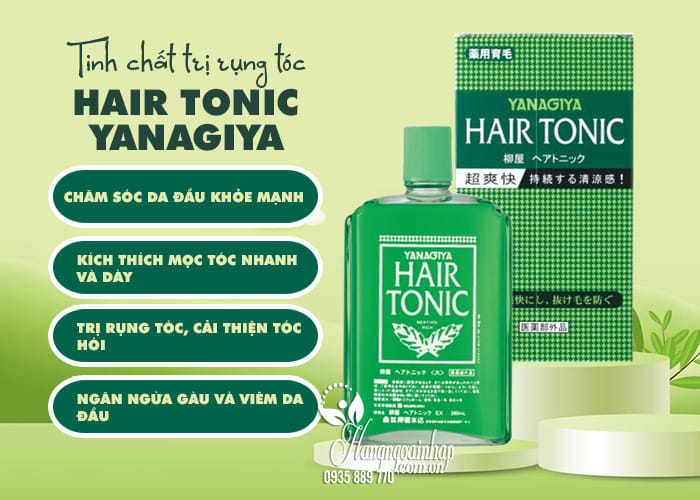 Tinh chất trị rụng tóc Hair Tonic Yanagiya 240ml Nhật Bản 45