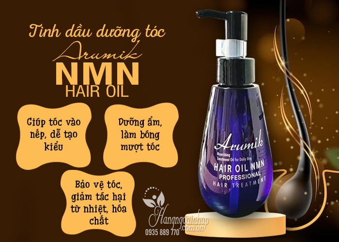 Tinh dầu dưỡng tóc Arumik NMN Hair Oil 150ml Nhật 7