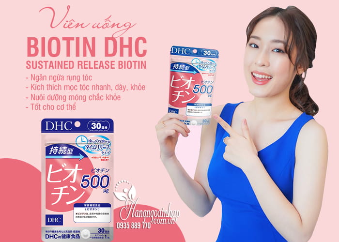 Viên uống Biotin DHC Sustained Release Biotin 30 viên Nhật 9