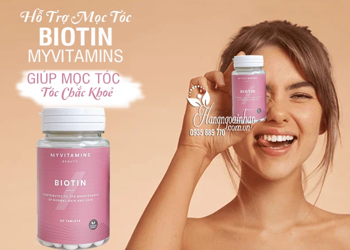 Viên uống Biotin Myvitamins 90 viên hỗ trợ mọc tóc 12