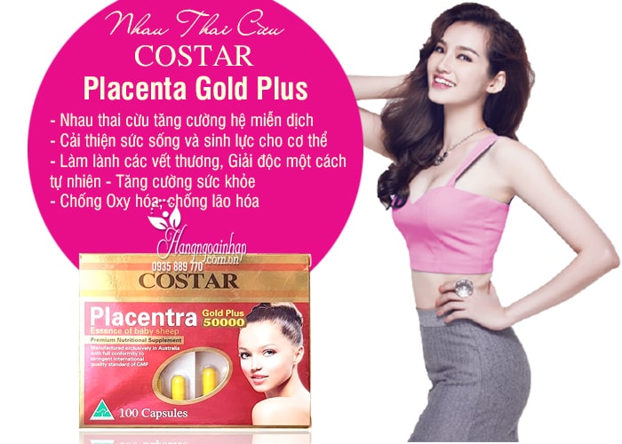 Nhau Thai Cừu Placenta Gold Plus 50000mg Của Costar  5