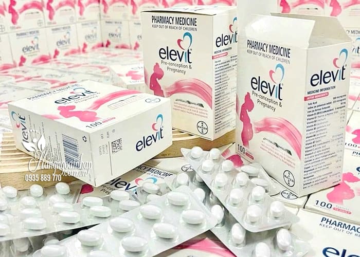 Elevit mẫu mới nhất Pre-Conception & Pregnancy 100 viên 99