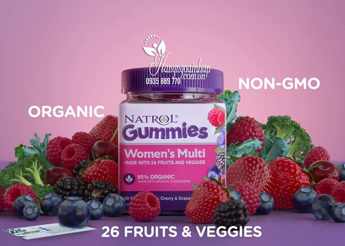 Kẹo dẻo vitamin cho phụ nữ Natrol Gummies Women’s Multi 5