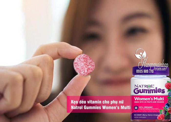 Kẹo dẻo vitamin cho phụ nữ Natrol Gummies Women’s Multi 5
