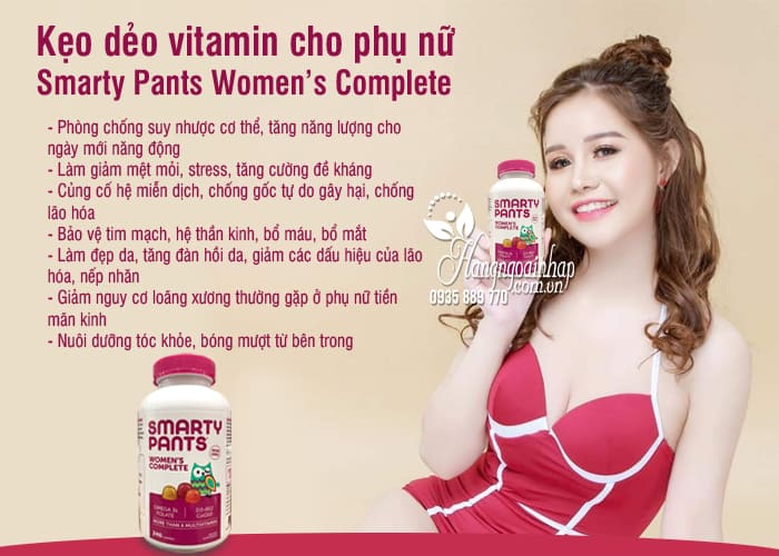 Kẹo dẻo vitamin cho phụ nữ Smarty Pants Women’s Complete  6