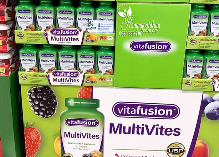 Kẹo dẻo vitamin tổng hợp Vitafusion MultiVites 260 viên mẫu mới 9