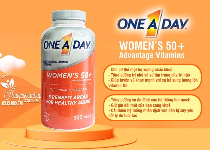 One A Day Womens 50+ Advantage Vitamins 300 Viên Của Mỹ 5