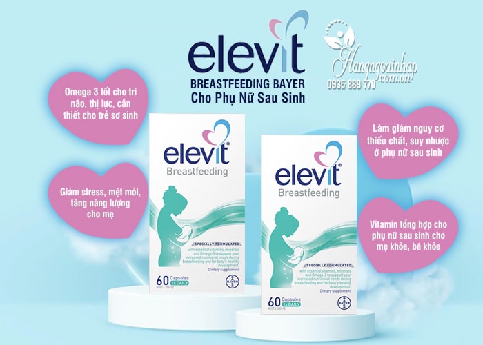 Thuốc Elevit Breastfeeding  bổ sung Vitamin cho phụ nữ sau khi sinh 9
