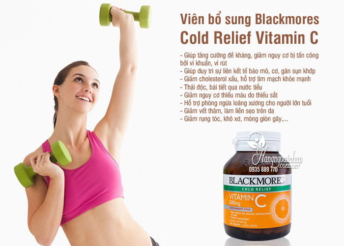 Viên bổ sung Blackmores Cold Relief Vitamin C 500mg Úc 1