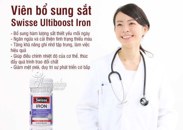 Viên bổ sung sắt Swisse Ultiboost Iron 30 viên từ Úc 5