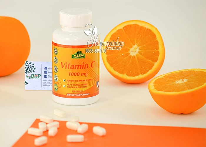 Viên bổ sung Vitamin C 1000mg Alfa 100 viên - xách tay Mỹ 1