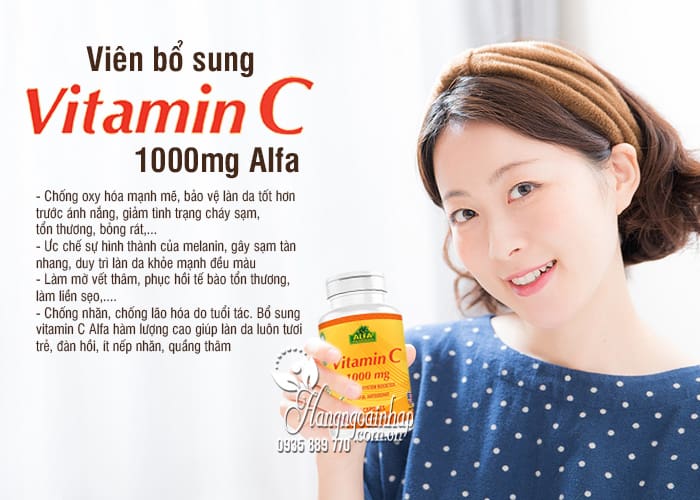 Viên bổ sung Vitamin C 1000mg Alfa 100 viên - xách tay Mỹ 7