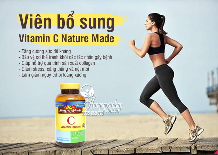 Viên bổ sung Vitamin C Nature Made 500mg của Mỹ 180 viên 7