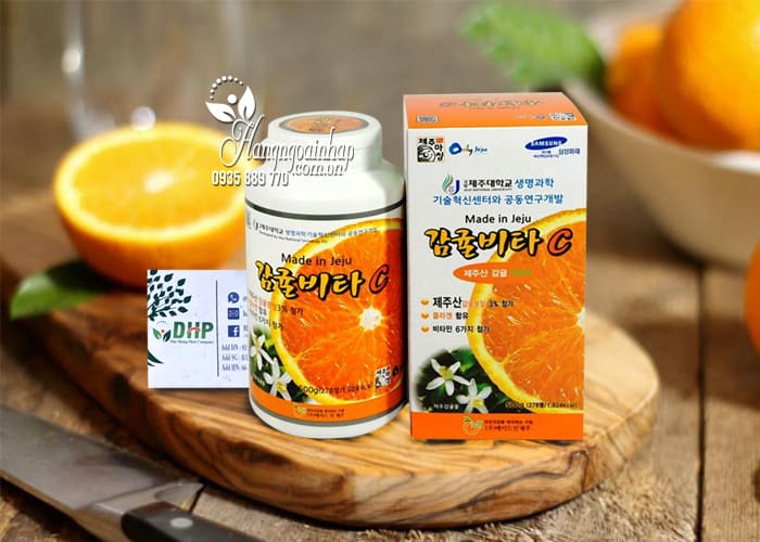 Viên ngậm Vitamin C Jeju 500g Hàn Quốc, hộp 278 viên giá tốt 9