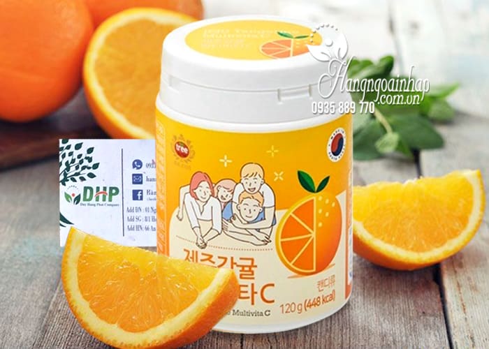 Viên ngậm Vitamin C Jeju Tangerine Multivita C 4000mg 120g 1