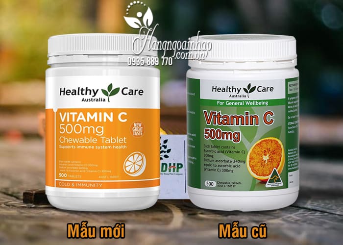 Viên nhai Healthy Care Vitamin C 500mg hộp 500 viên Úc 4