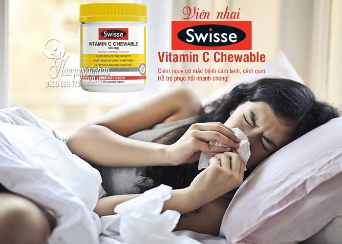 Viên nhai Swisse Vitamin C Chewable 500mg 310 viên của Úc 3