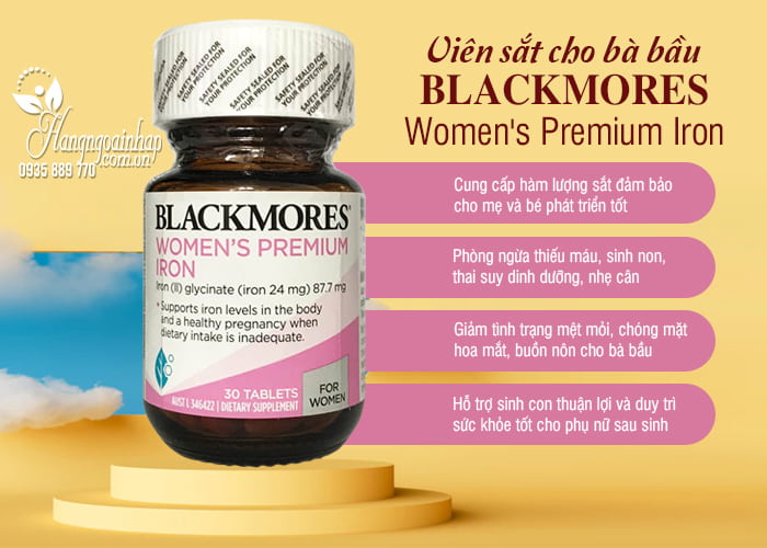 Viên sắt cho bà bầu Blackmores Pregnancy Iron 30 viên của Úc 99