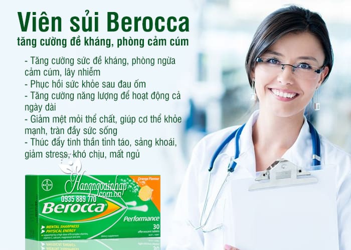 Viên sủi Berocca của Úc tăng cường đề kháng, phòng cảm cúm 8