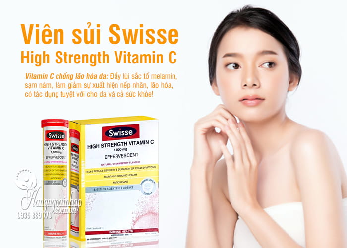 Viên sủi Swisse High Strength Vitamin C 1000mg ống 20 viên 6