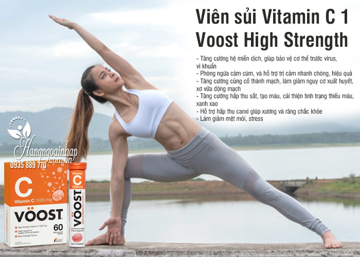 Viên sủi Vitamin C 1000mg Voost High Strength 20 viên từ Úc 9