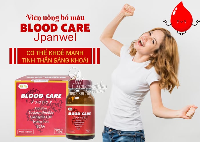 Viên uống bổ máu Blood Care Jpanwell 60 viên của Nhật Bản 12