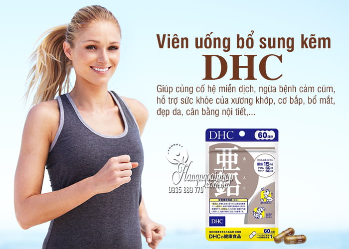 Viên uống bổ sung kẽm DHC 60 viên chính hãng Nhật Bản 1