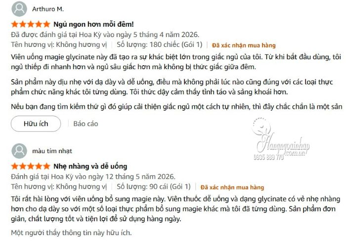Review viên uống Now Magnesium Glycinate 180 viên