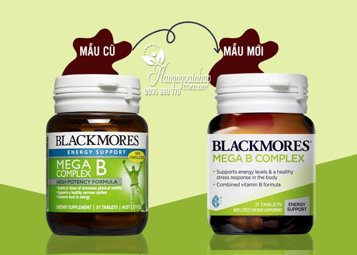 Viên uống bổ sung vitamin B Blackmores Mega B Complex 31 viên 67